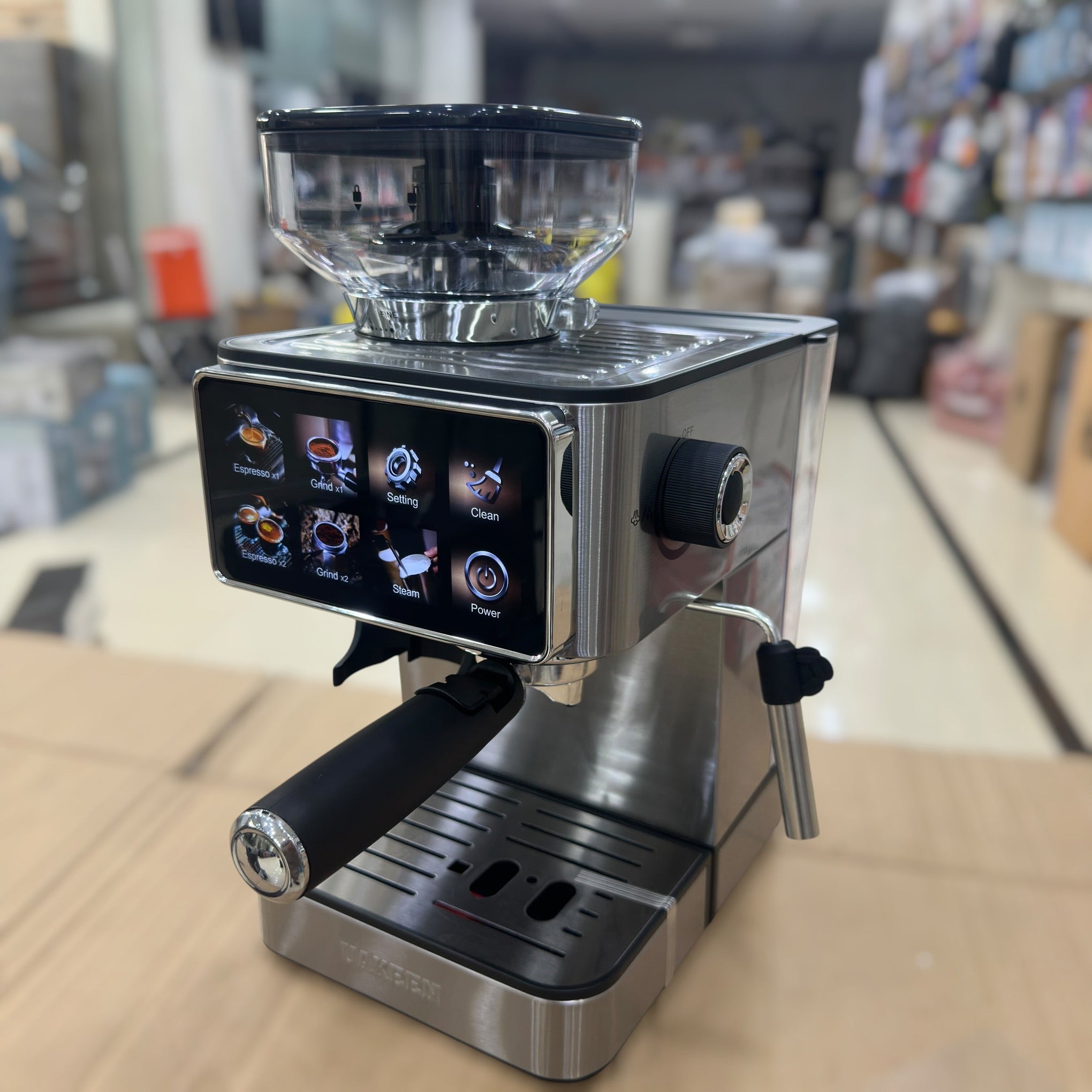 Uakeen Espresso Coffee Machine with Grinder ZL-1509