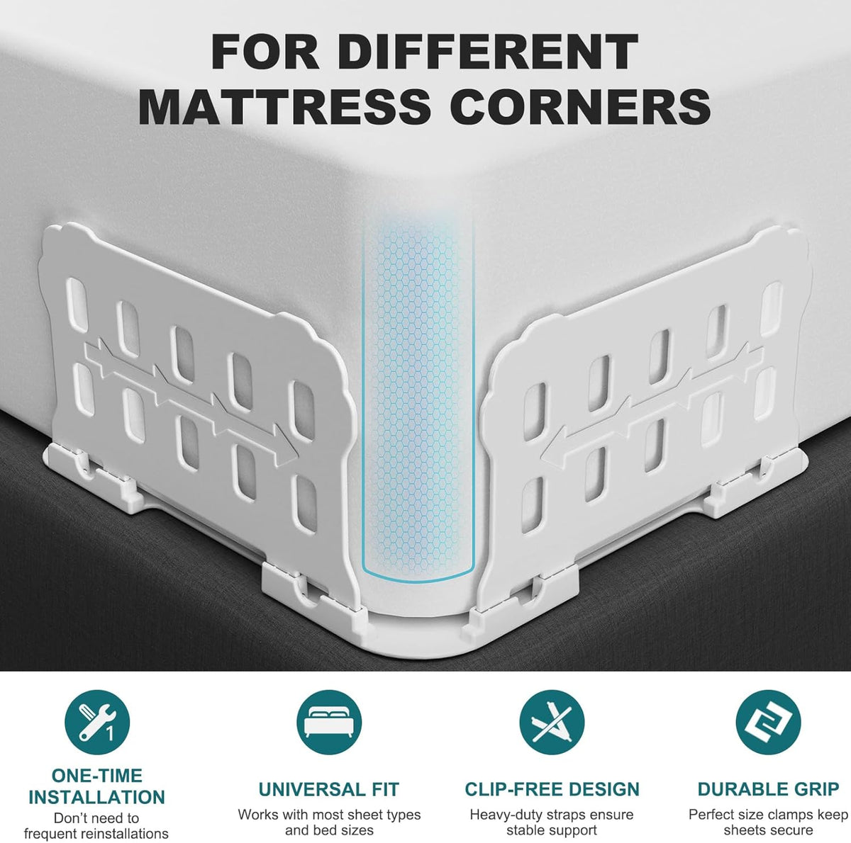 Bedsheet Holders ( Pack of 4 )
